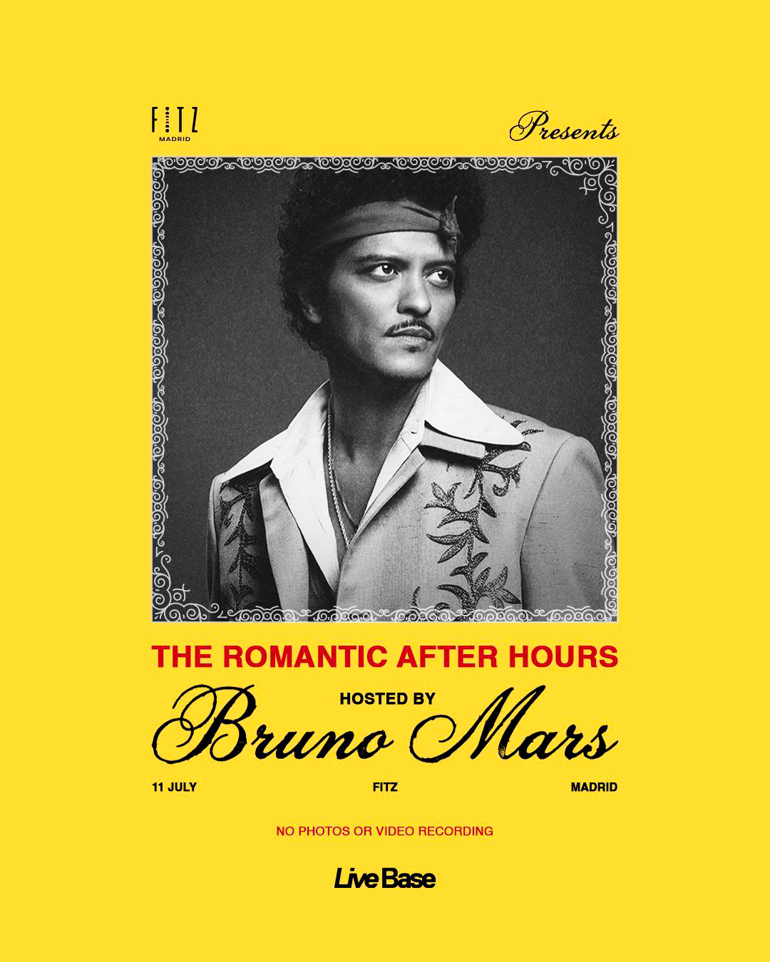 The Romantic After Hours: Hosted by Bruno Mars · 11 Julio 2026